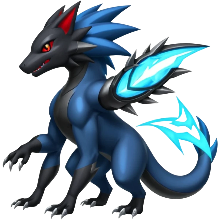  Shiny Zoroark-Salandit-Zekrom-fusion emoji