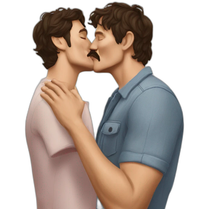 pedro pascal sending kiss emoji