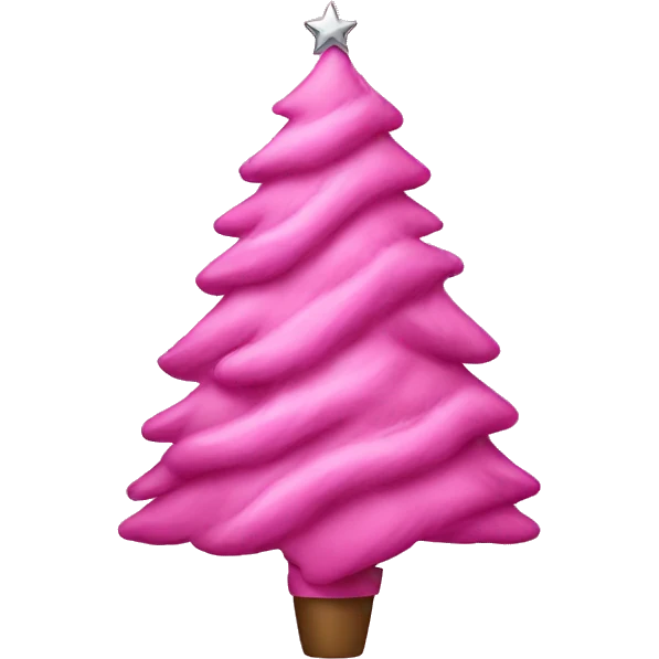 pink christmas tree emoji