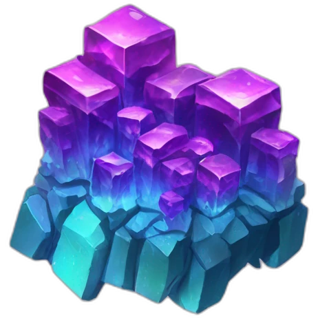 Bismuth crystal clusters emoji