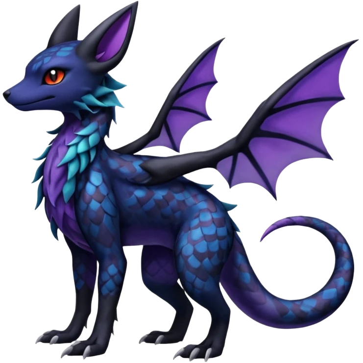 Umbreon-Salandit-Nargacuga-Noivern-fusion (Full body) emoji