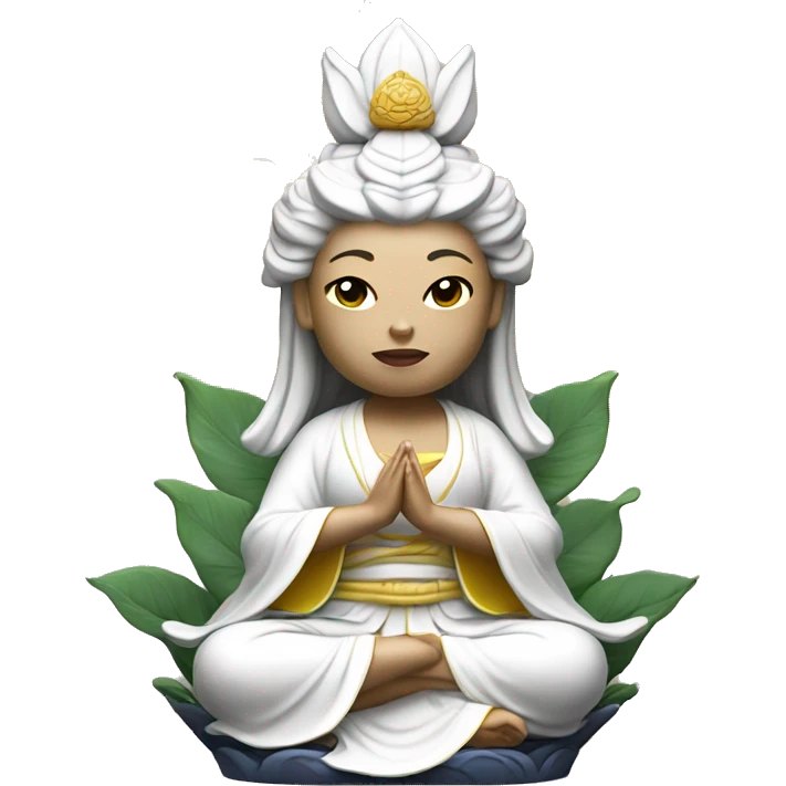 Guan yin white figure emoji