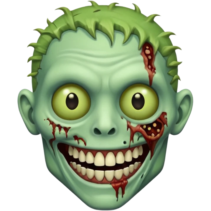smiling zombie emoji