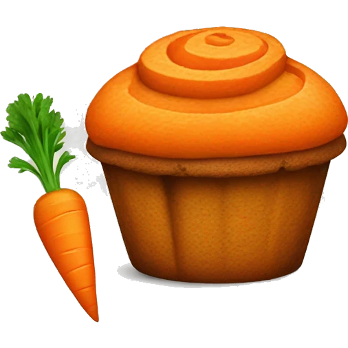 carrot muffin emoji
