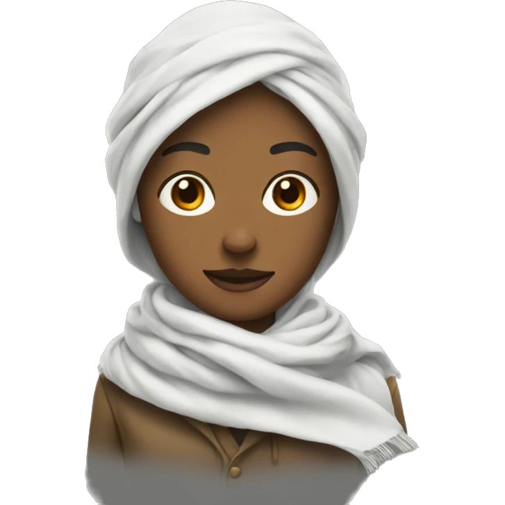 white scarf emoji