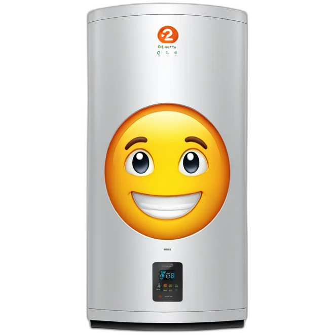 A2w viessmann heat pump with a smile emoji