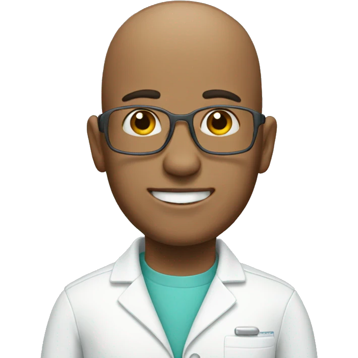Dentist without hair emoji