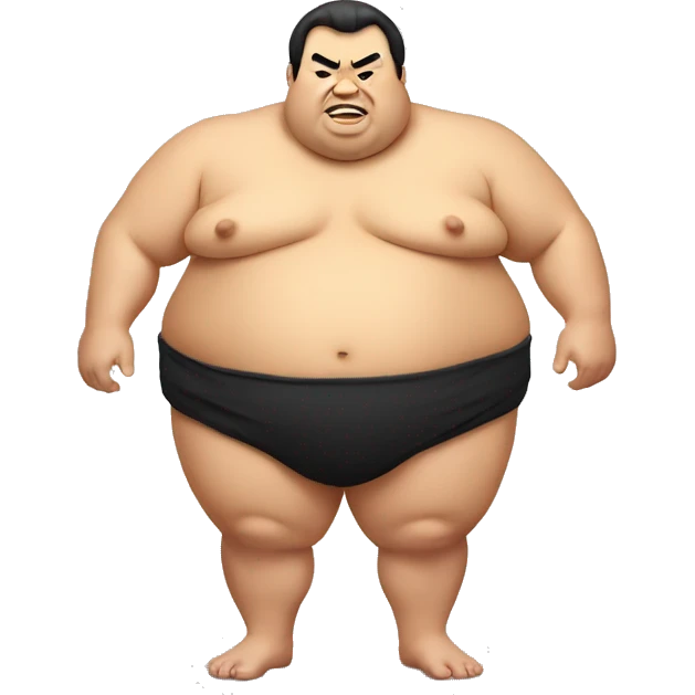 Fat sumo wrestler emoji