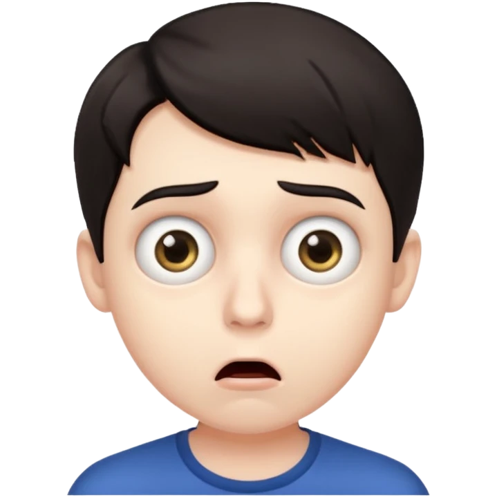 shocked male emoji