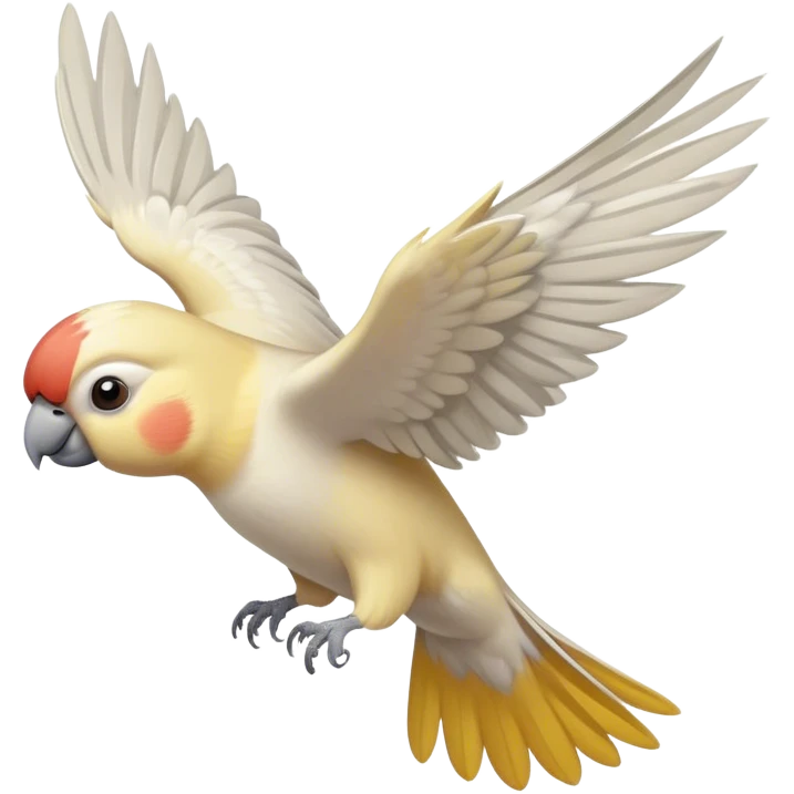 cockatiel flying emoji