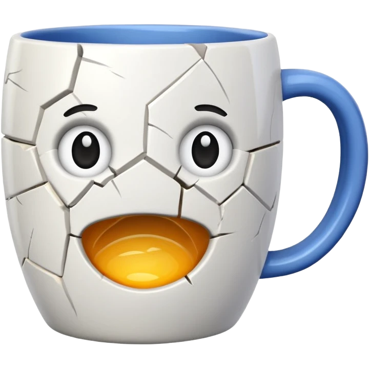 cracked mug emoji