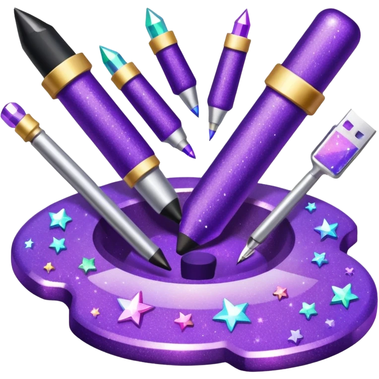 Purple Glitter administrator tools emoji