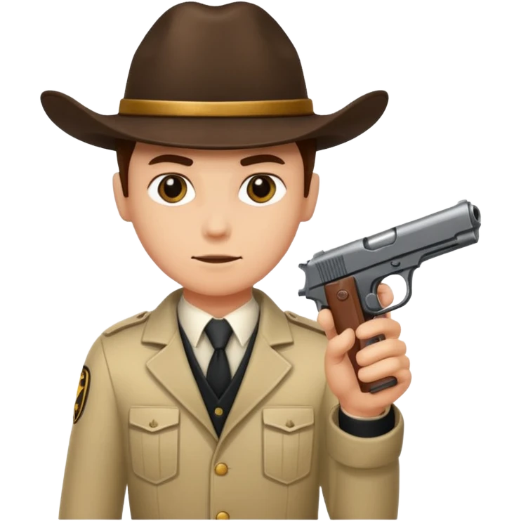 mono con pistola emoji