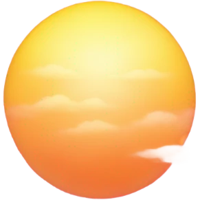 Colorful sunrise emoji