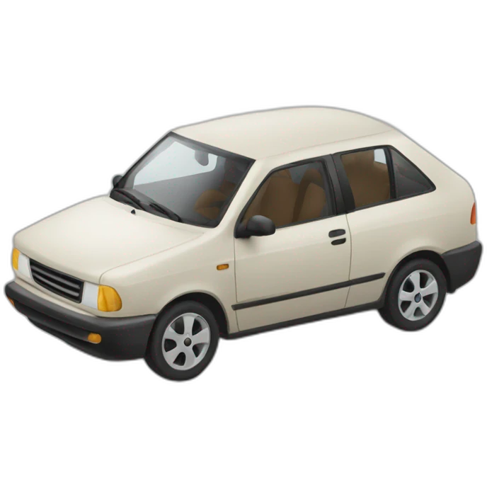 Voiture sur table emoji