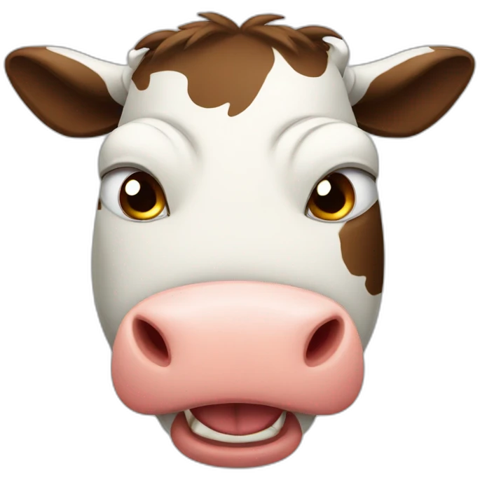 Angry cow emoji