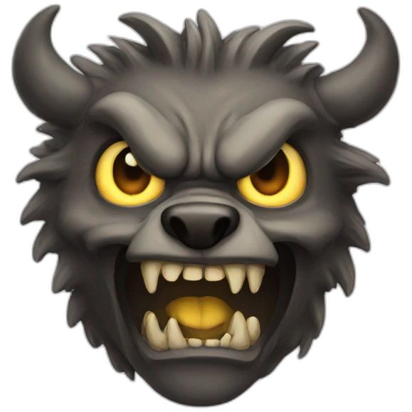 Scary beast emoji