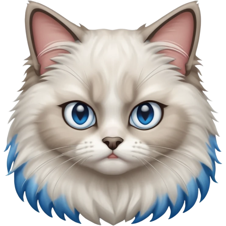 angry Ragdoll cat emoji