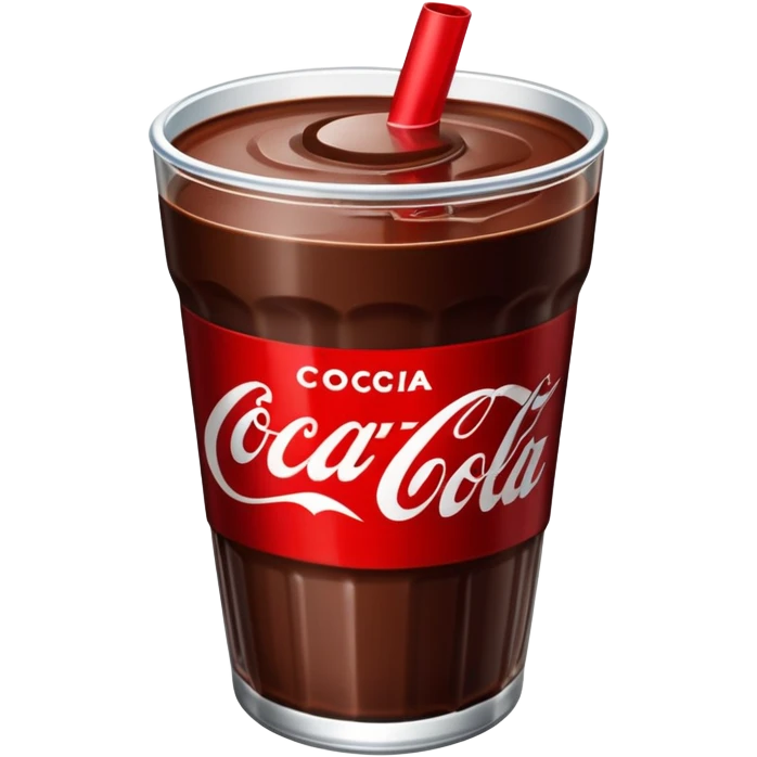 Vasito de chocolate y coca emoji