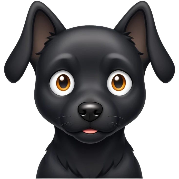 Perro negro emoji