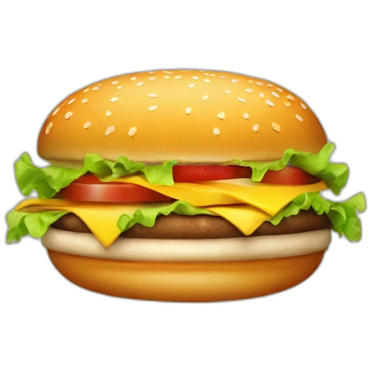 Burger kig bag emoji