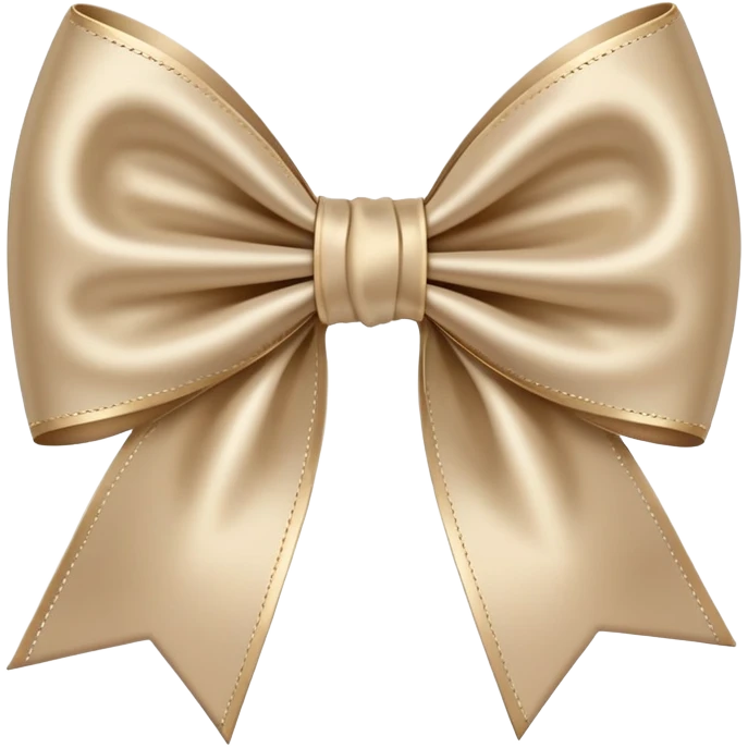 Beige bow emoji