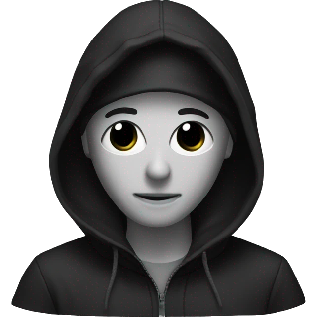 Cagoule noir emoji