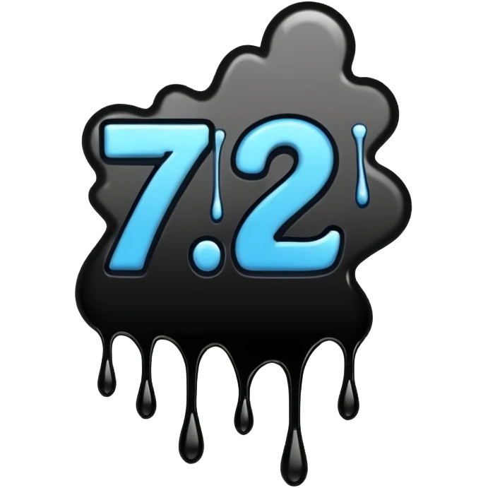 Граффити надпись: 72 emoji