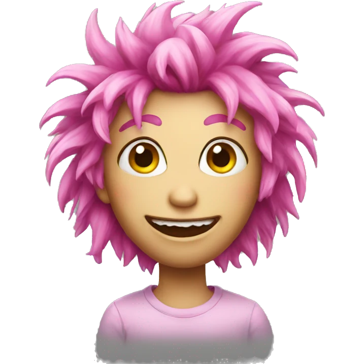 pink haired monster emoji
