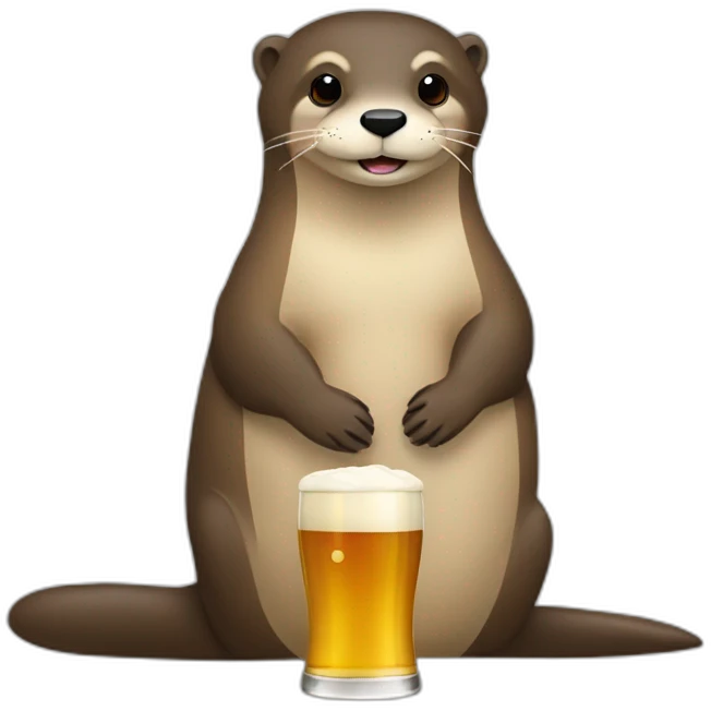 Loutre bière emoji