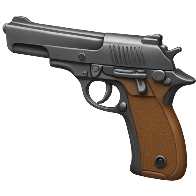 Gun with a bow emoji