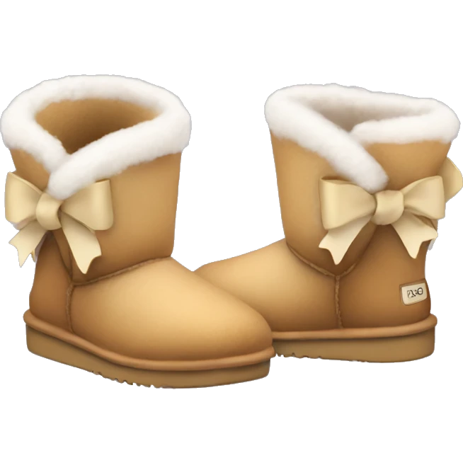 mini uggs with bows on back emoji