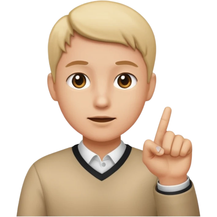 create me an emoji that is a finger pointing to watch the front of the screen so pointing at me emoji