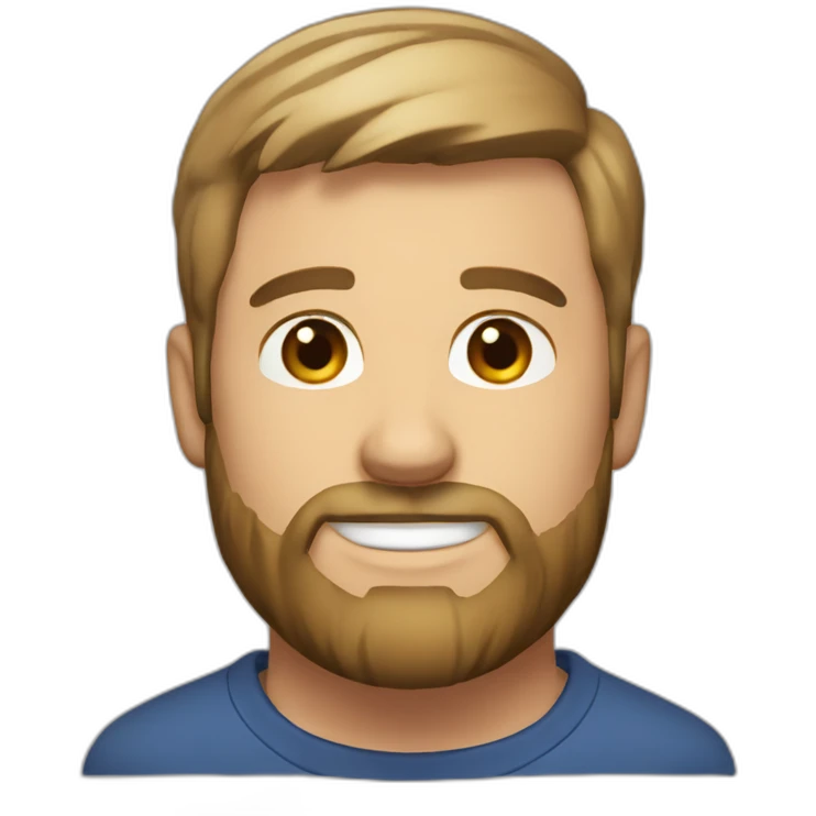 white-male-short-light-brown-haircut-short-beard-headshot emoji