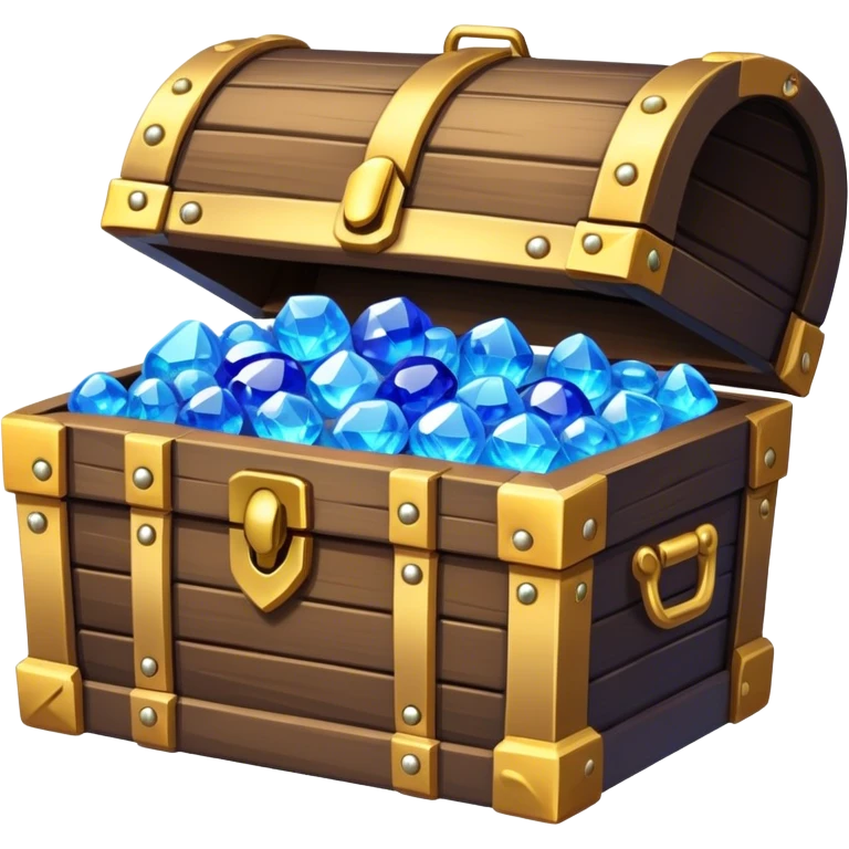generate a bumchh of blue gems like a treasure che emoji