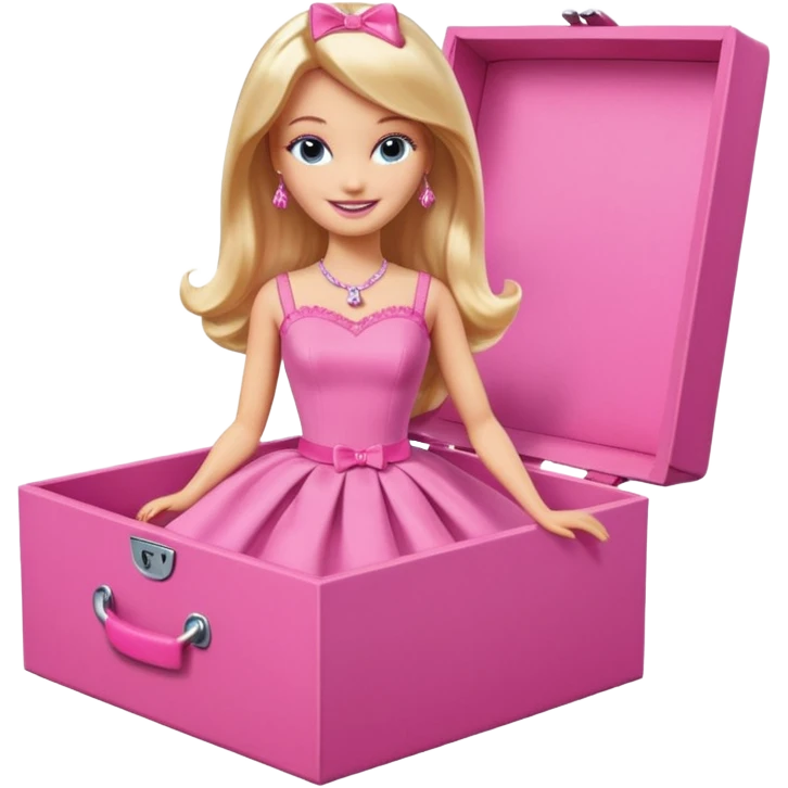 Barbie in a pink box emoji