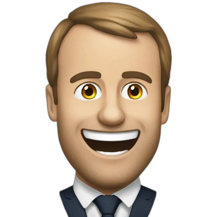 macron en slip emoji