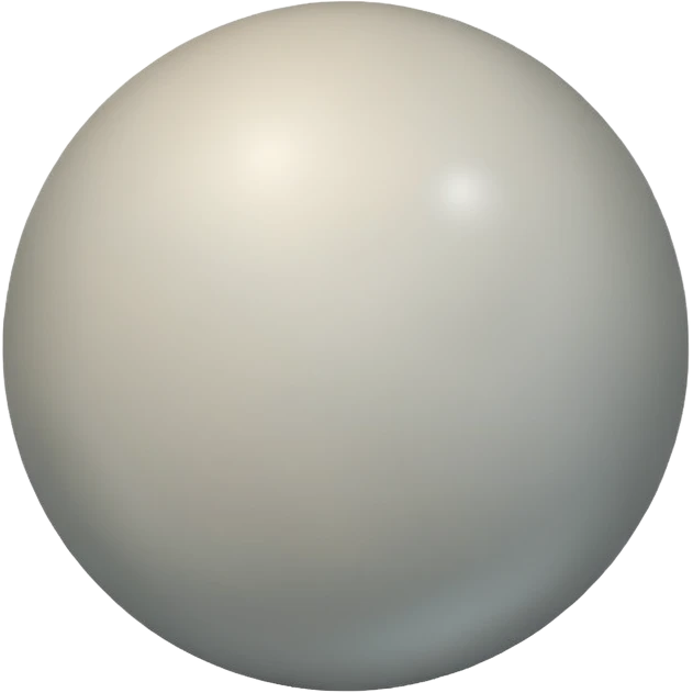 Venus planet emoji, pale grey sphere, soft blurred hazy surface, smooth and featureless, simple and round emoji