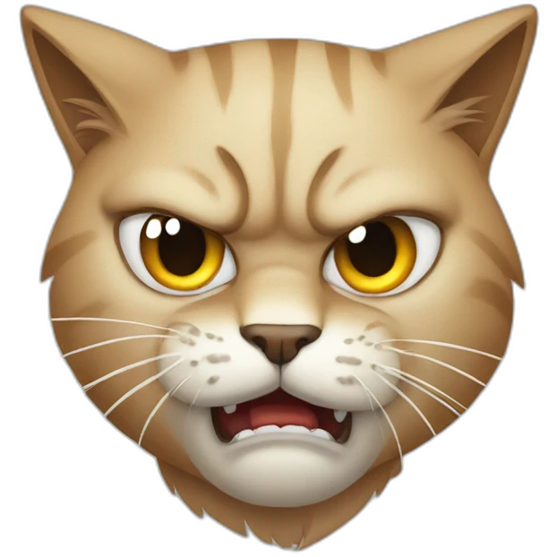 very angry cat emoji