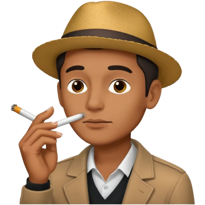 Guy smoking a cigarette  emoji