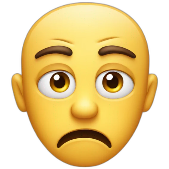 Disgusted face emoji