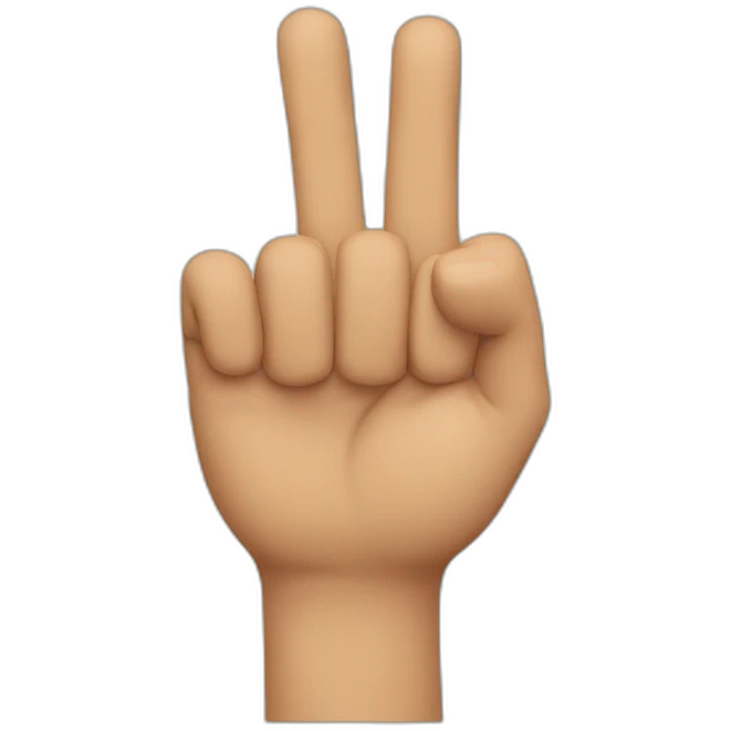 pointing-four-finger emoji