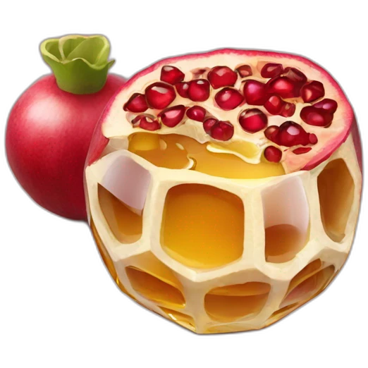 Pomegranate and honey emoji