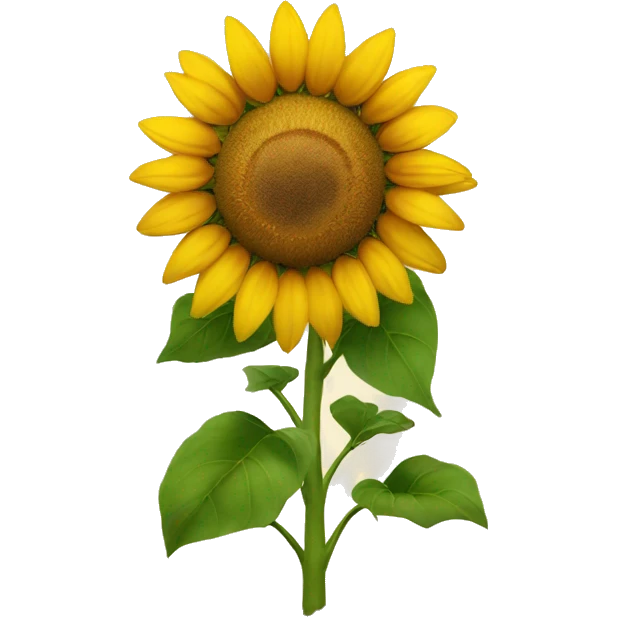 sunflower with face doing life emoji