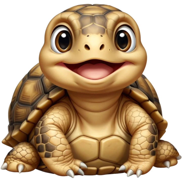 cinematic-yawning baby tortoise-realistic--emoji,,-cute-wise-face-peering-ahead-with-calm-determination,-cute large-eyes-reflecting-centuries of wisdom, emoji