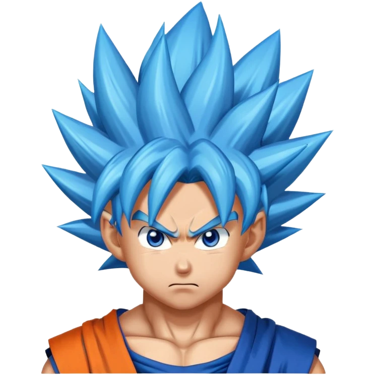 Goku ultra instinto azul emoji