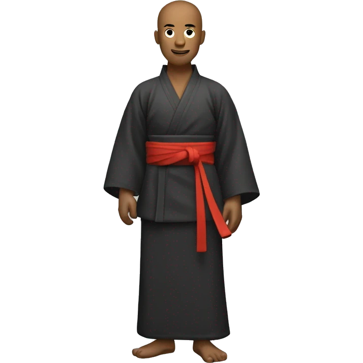 Kung fu trainer in kimono emoji