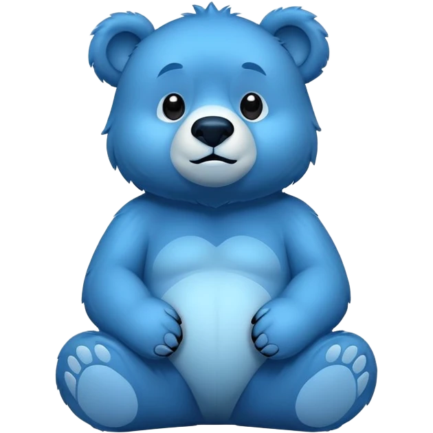 Big blue bear  emoji