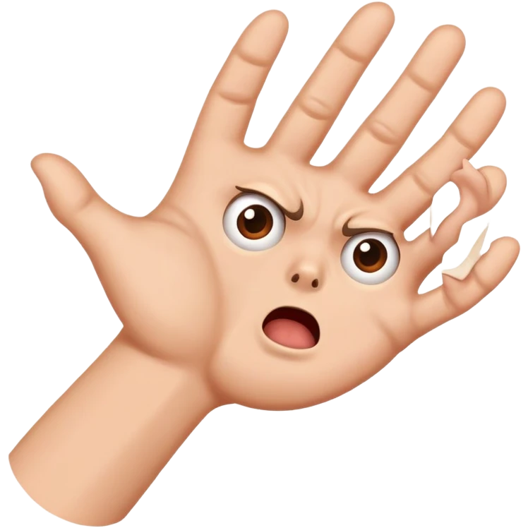 clawing at face emoji
