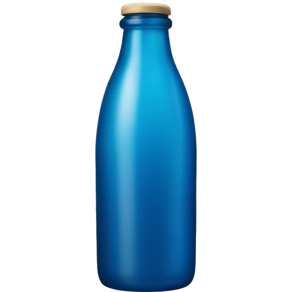 blue bottle emoji